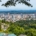 Portland, Oregon skyline in summer.